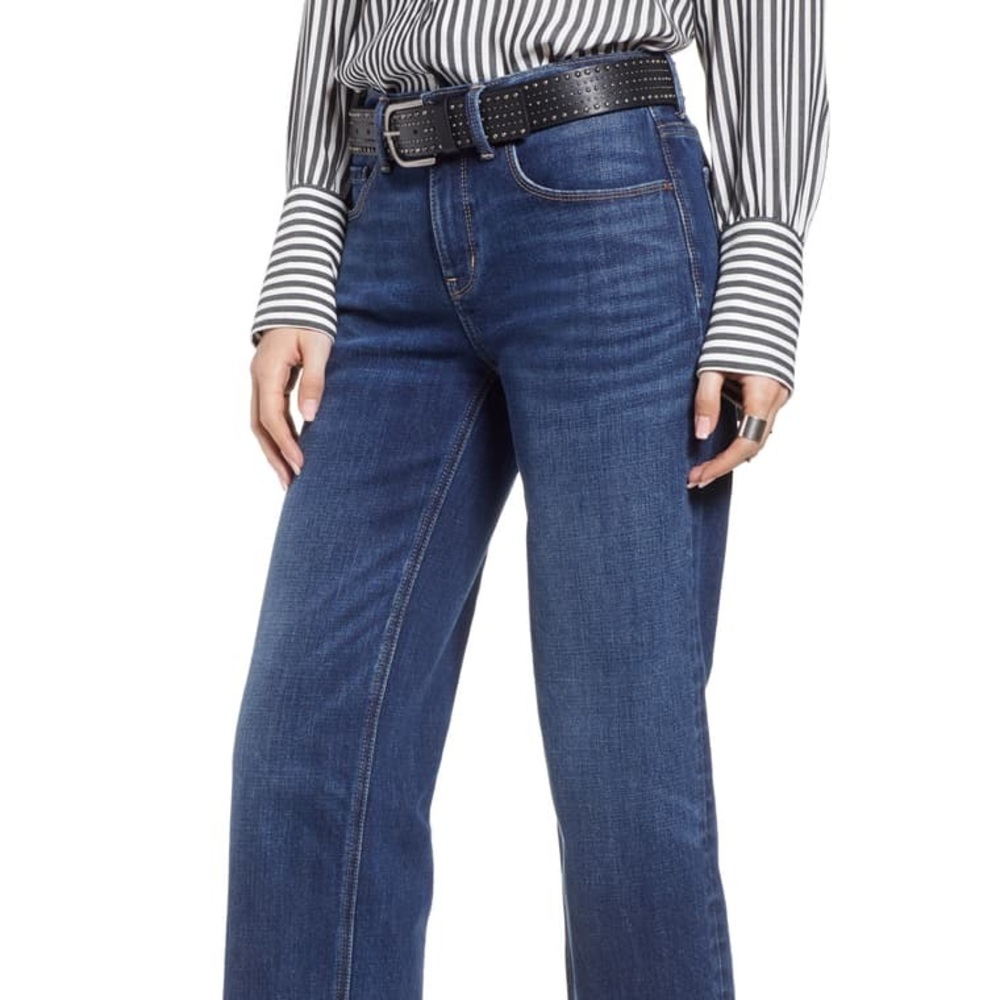 Wide Leg Cropped Jeans